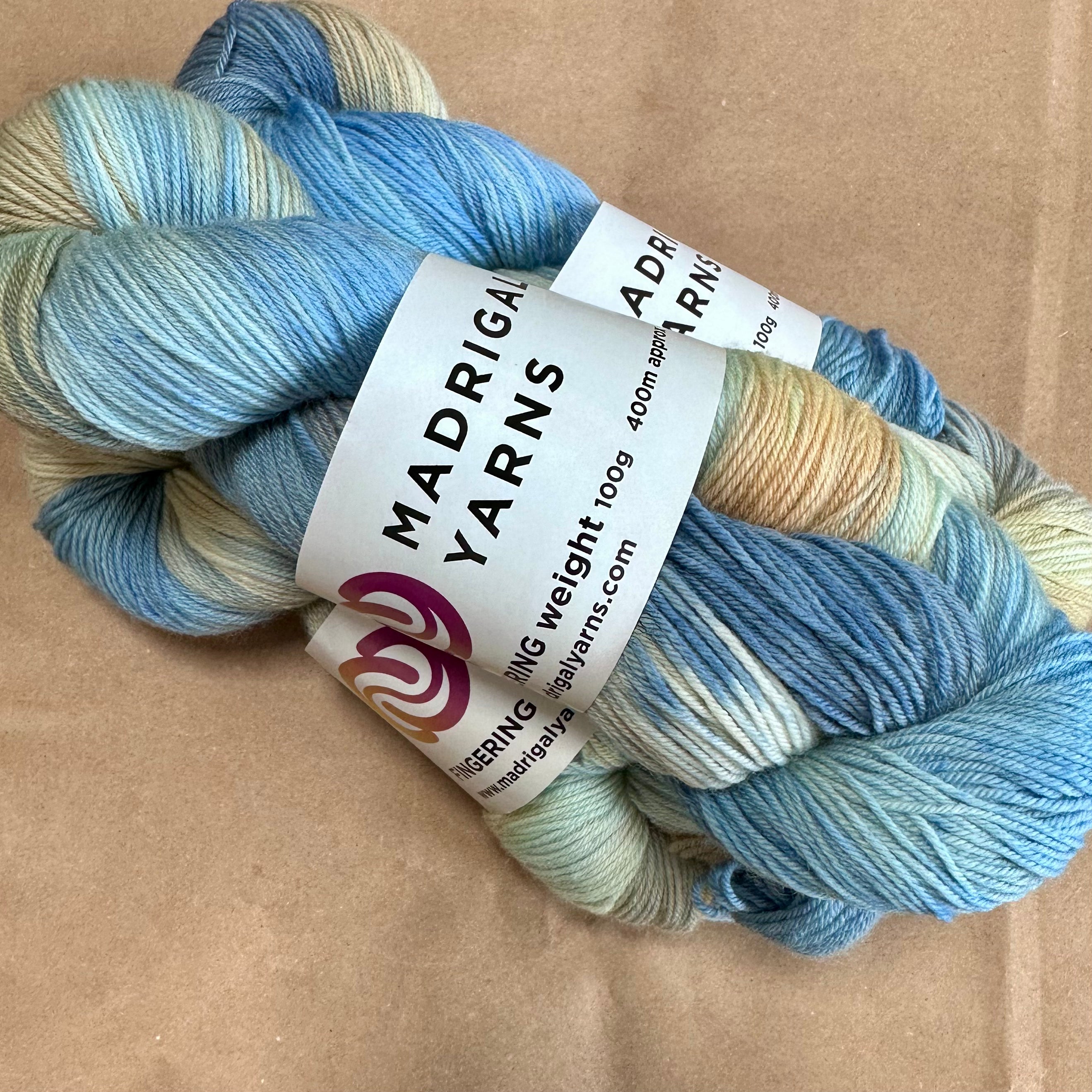 Madrigal Yarns Pacific Mist Fingering Yarn