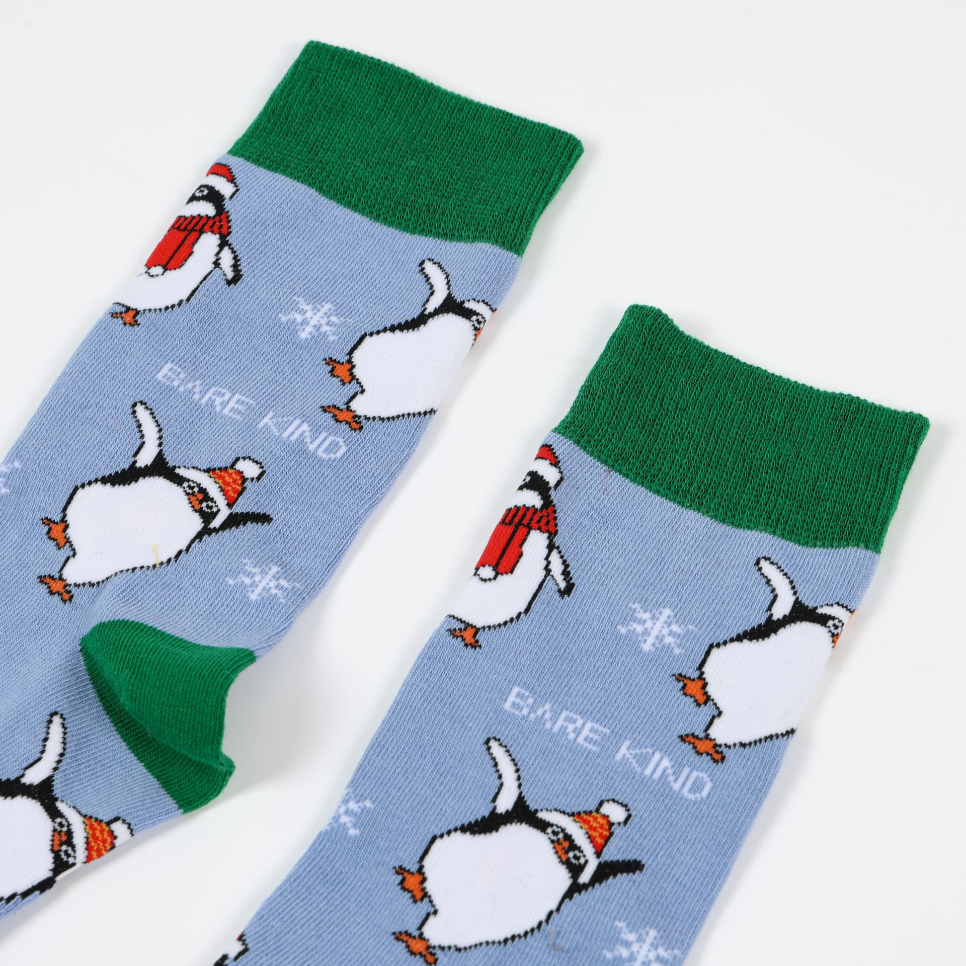 Bare Kind Christmas Save the Penguin Bamboo Socks