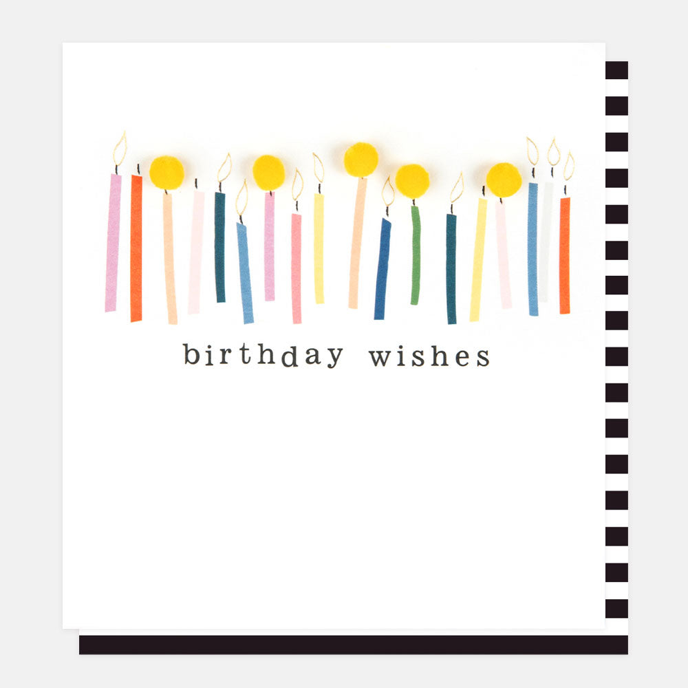 Caroline Gardner Greeting Card - Birthday Wishes Candles