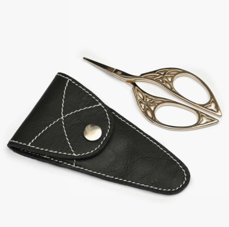 Lantern Moon Scissors with leather case