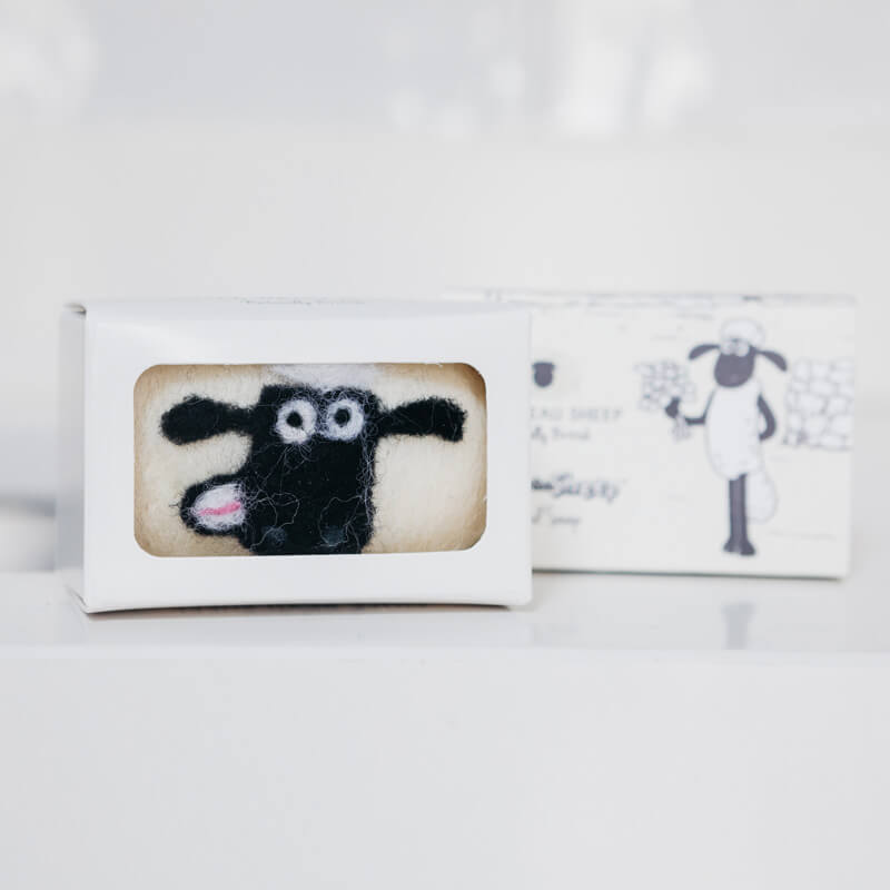 Little Beau Sheep x Shaun the Sheep Felted Soap