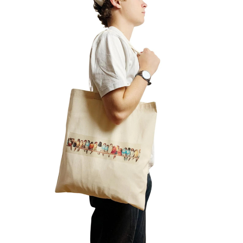 A Perch of Birds Tote Bag