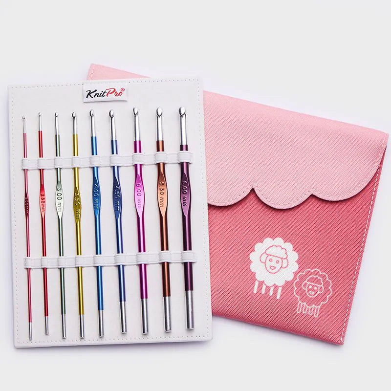 KnitPro Zing Deluxe Single Ended Crochet Hook Set