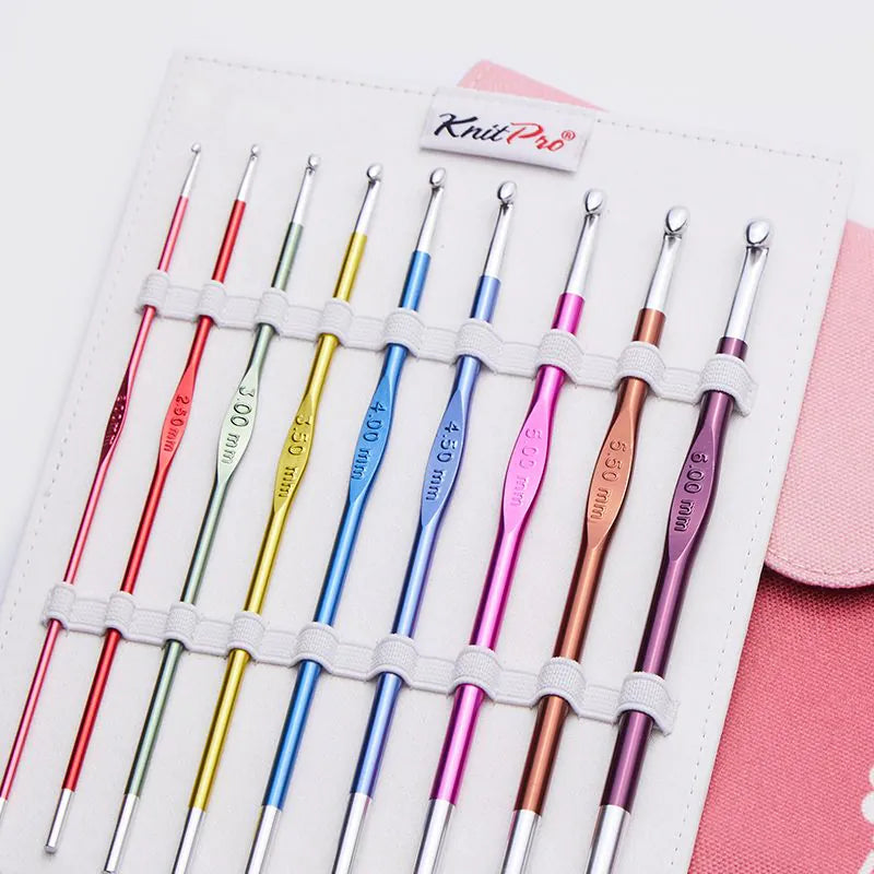 KnitPro Zing Deluxe Single Ended Crochet Hook Set